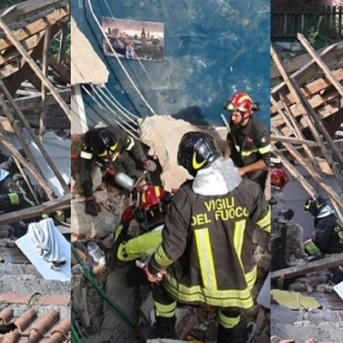 Italia. Un BLOC în care locuiau ROMÂNI s-a PRĂBUȘIT în urma unei EXPLOZII. Un băiețel de 4 ani mort, mai mulți răniți și dispăruți - VIDEO