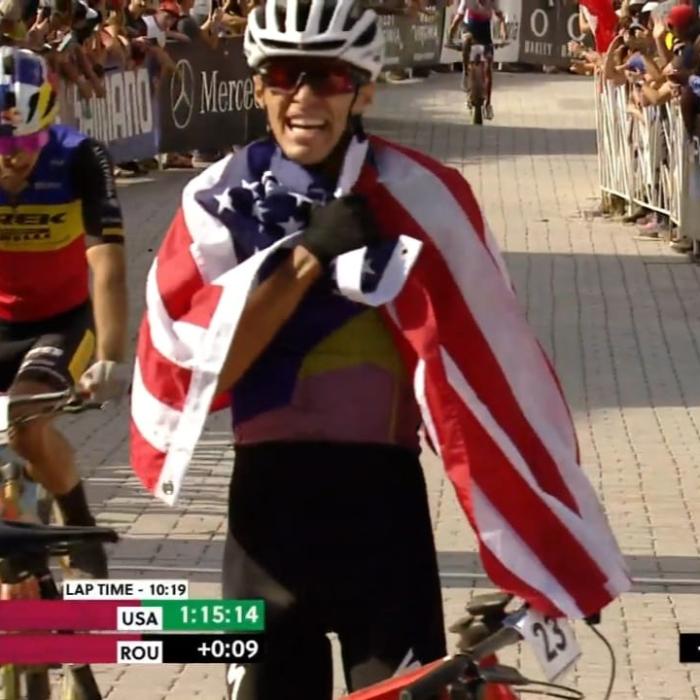 Succes răsunător pentru ciclistul Vlad Dascălu. A făcut senzație la Cupa Mondială de mountain bike