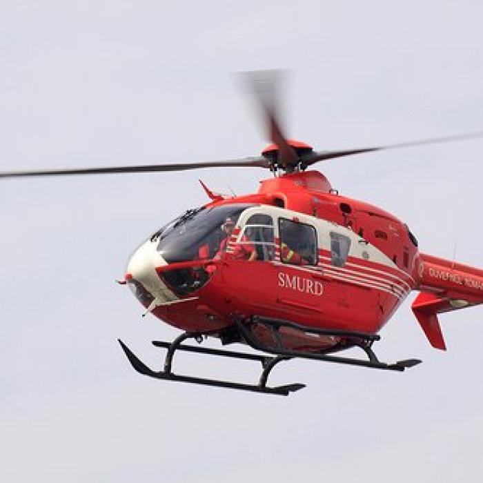 Accident grav: Copil de cinci ani, preluat cu elicopterul SMURD
