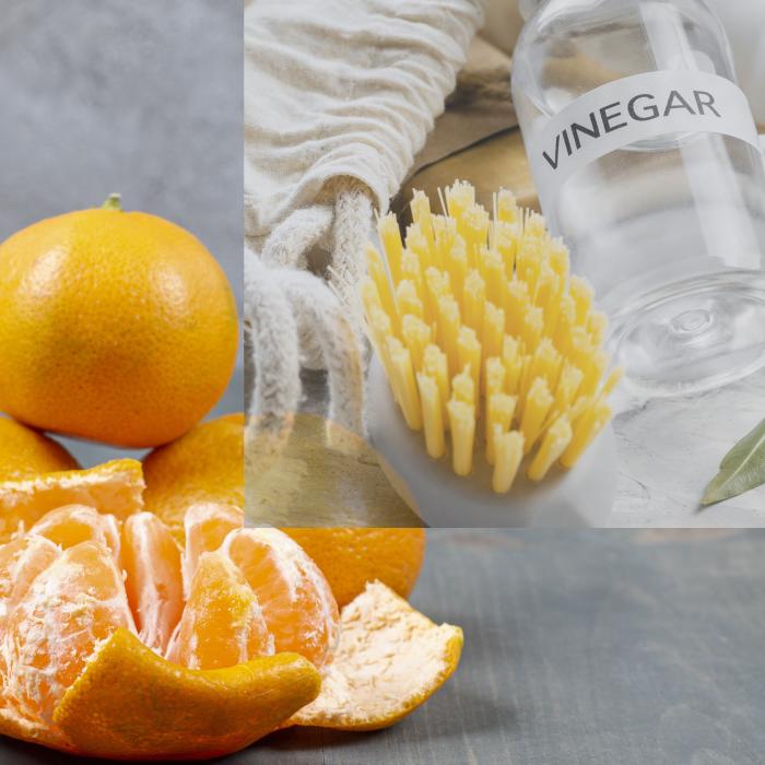 Amestecă coji de mandarine cu oțet. Trucul care îți lasă casa lună și parfumată! 