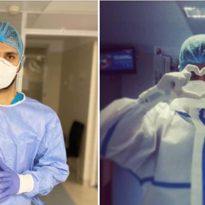Mărturie emoționantă a unui student voluntar într-un spital COVID: Când se va termina voi fi mândru