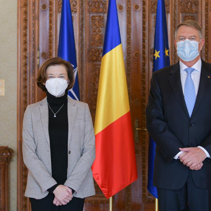 Klaus Iohannis a primit-o la Cotroceni pe Florence Parly, ministrul francez al Forțelor Armate