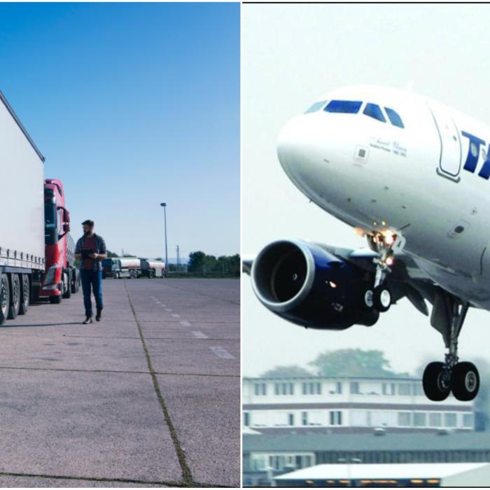 Piloții de avion, stewardesele și șoferii de TIR, amendați pe bandă rulantă din cauza PLF. Autoritățile ridică din umeri