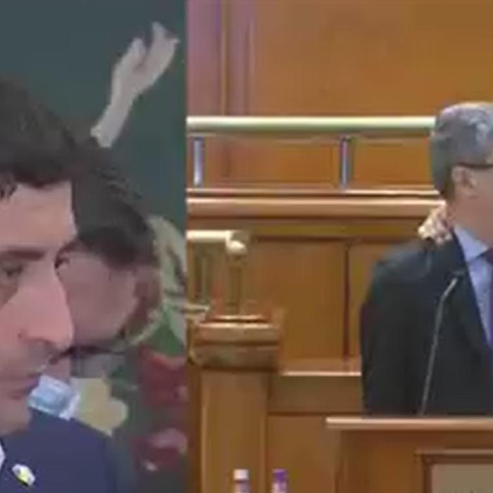 George Simion, explicații după gestul său la adresa ministrului Popescu: „Dacă vezi un hoț te duci la el și-i zici că-i hoț”