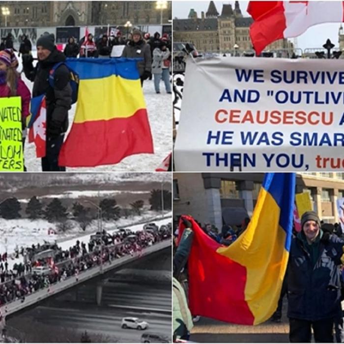 Sute de români, la protestele de amploare din Canada. Trudeau: „Blocajele sunt inacceptabile”