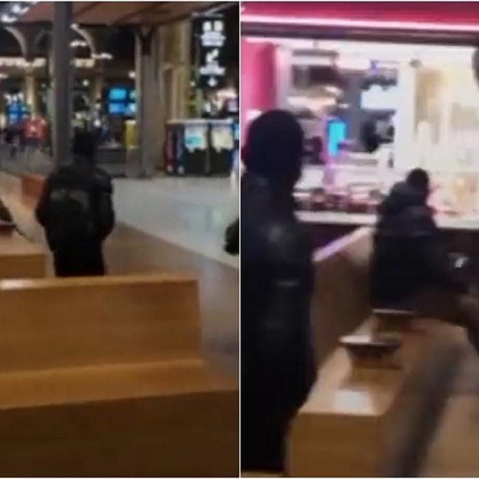 Clipe de teroare în Gara de Nord din Paris. Un bărbat înarmat a fost împuşcat mortal de poliţişti - VIDEO