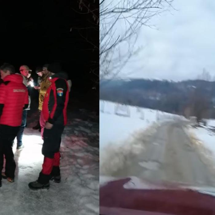 Trei refugiaţi ucraineni, blocaţi în zăpadă, în munţii Maramureșului, au cerut ajutorul salvatorilor 