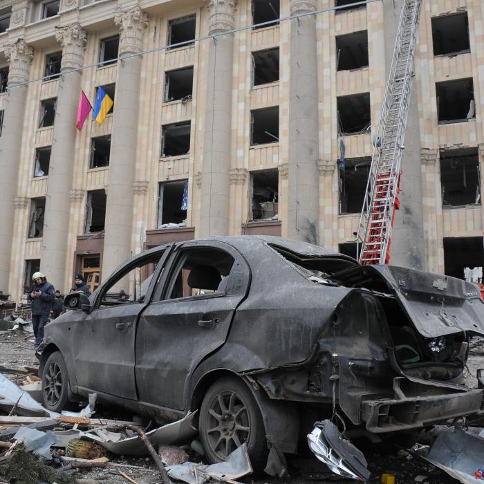 Armata rusă a bombardat mai multe obiective din Kiev 