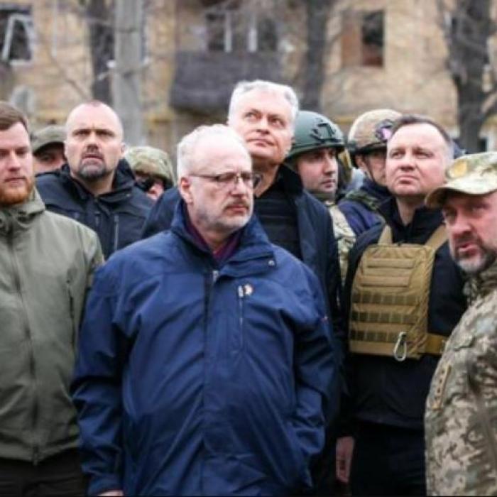 Patru șefi de stat, la Kiev. Preşedintele Lituaniei, la Borodianka: "Ocupantul ştie ce a făcut. Va veni timpul pentru judecată" 