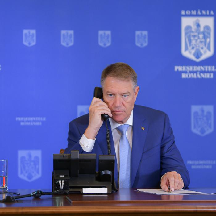 Klaus Iohannis, discuție cu Charles Michel, președintele Consiliului European 