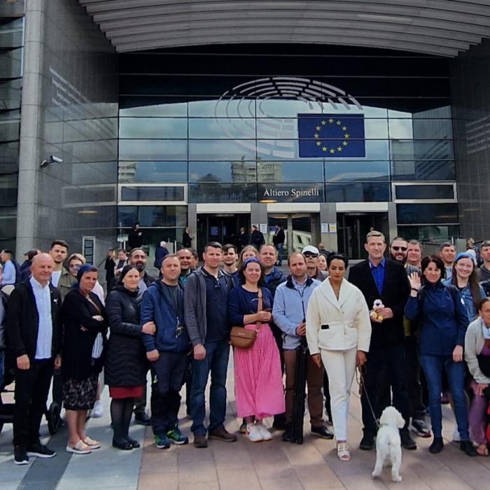 Românii au protestat la Bruxelles contra statelor care iau abuziv copiii de lângă familiile de români