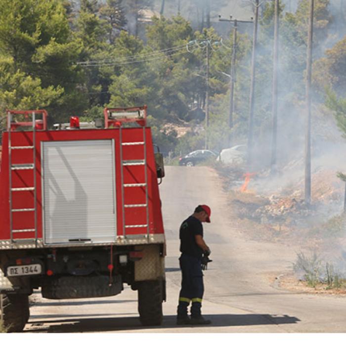 Incendiu puternic la periferia Atenei, în zona unde locuiește Sorin Oprescu. Autorităţile evacuează populaţia