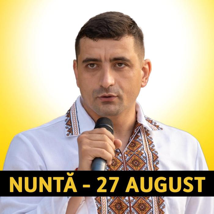 George Simion anunță data la care se însoară. "Aștept toți românii să se bucure alături de mine. Să veniți în cămașă populară!"