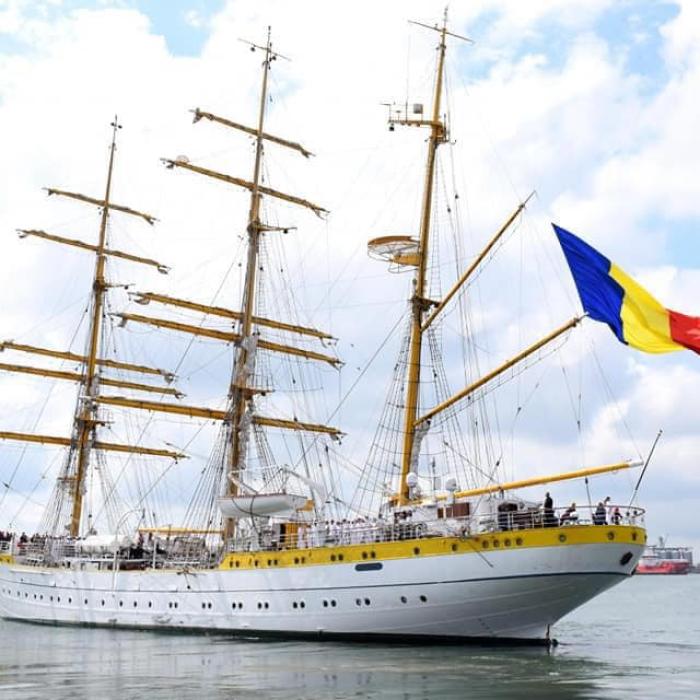 Românii din Italia vor putea vizita nava-școală Mircea, mândria Marinei Militare Române 
