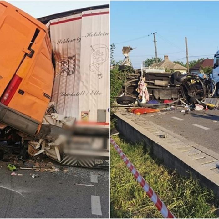 Microbuz plin cu bulgari, accident mortal în Dolj. Un copil, printre victime