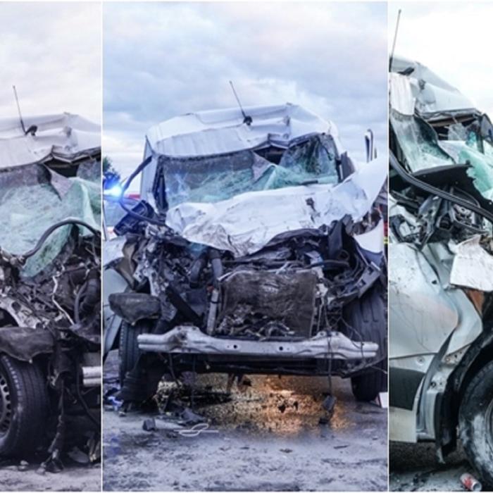 Microbuz cu români, accident cumplit pe o autostradă din Austria - FOTO
