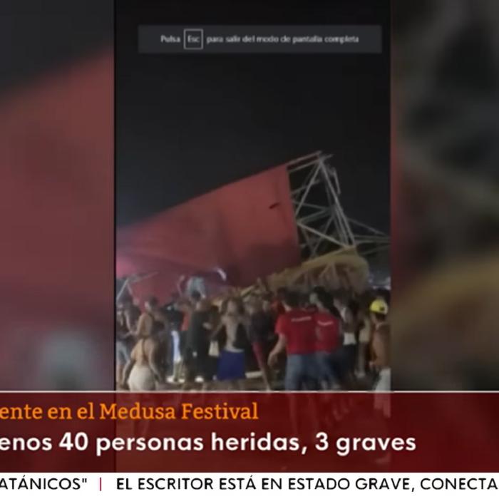 Spania. O persoană a murit la Festivalul Medusa, după ce vântul puternic a provocat prăbușirea unei scene