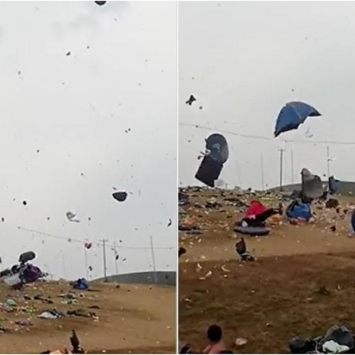 Marea Britanie. O tornadă a devastat totul în jur: Garduri și corturi, luate pe sus - VIDEO