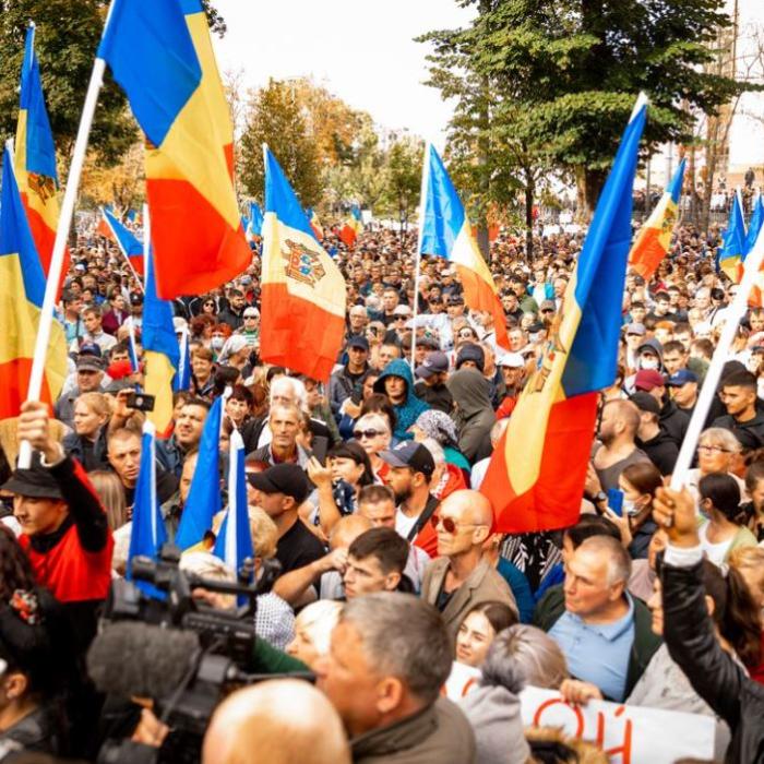 Protest antiguvernamental în Republica Moldova: Circa 5.000 de persoane au cerut demisa președintelui Maia Sandu