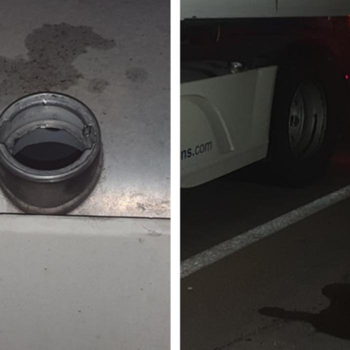 Austria. Doi șoferi români de TIR au furat anvelope de 200.000 de euro de la alte camioane. Au fost prinși când furau motorină să le aducă în țară