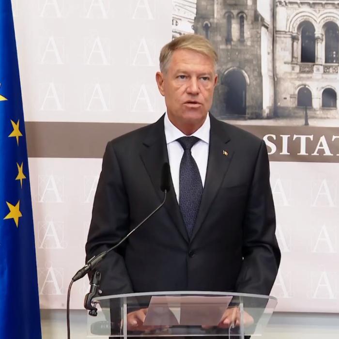 Klaus Iohannis, la deschiderea anului universitar: "Toleranţă zero în privinţa plagiatului"
