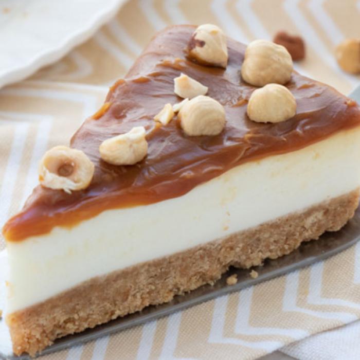 Cheesecake cu caramel - o versiune genială a celebrului desert fără coacere