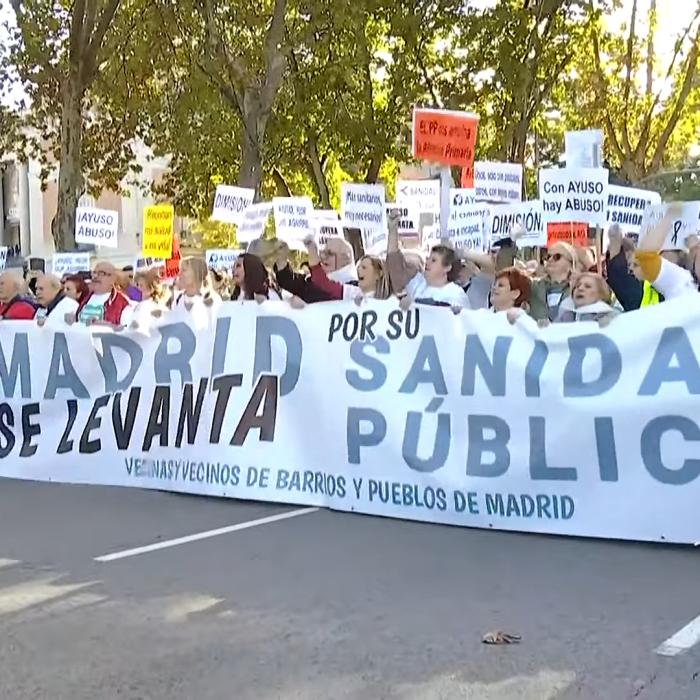 Spania. 10.000 de angajați din spitale protestează la Madrid. "Madrid se ridică pentru sănătatea publică"
