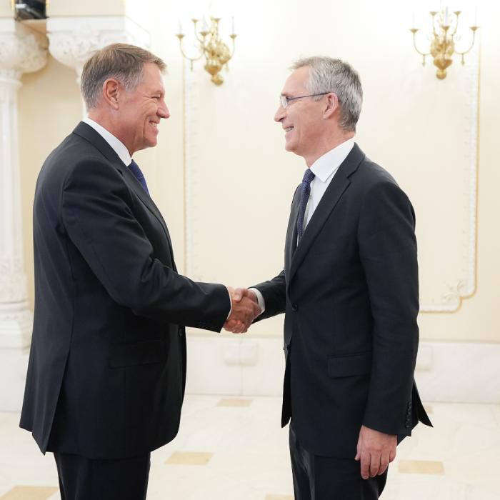 Secretarul general al NATO, Jens Stoltenberg, primit la Palatul Cotroceni