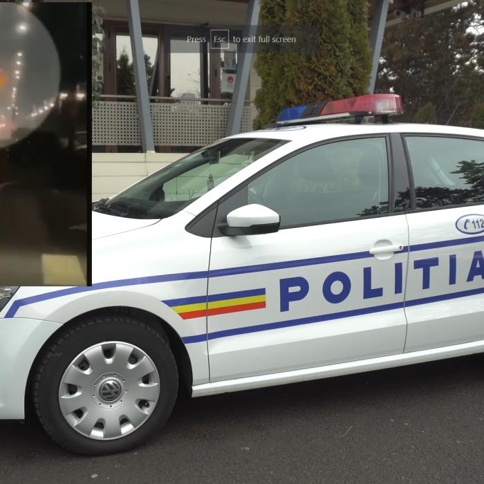 Un bărbat, aflat în stare de ebrietate, a plonjat peste un sens giratoriu cu mașina. Accidentul ar fi putut fi fatal pentru bătrân