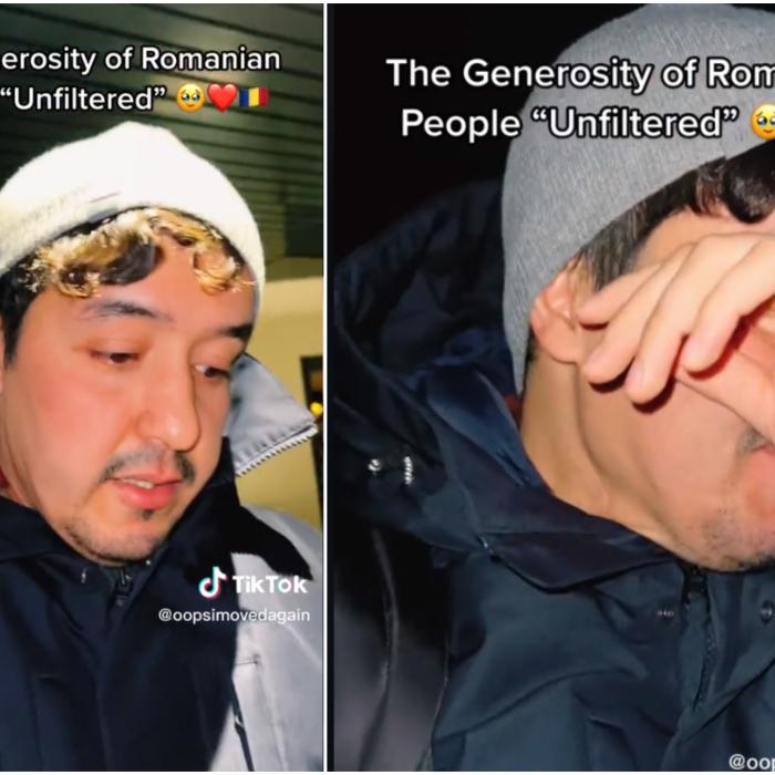 Americanul mutat în România a plâns pe TikTok, impresionat de gestul unei femei: "Mi-a plătit cina. E incredibil"