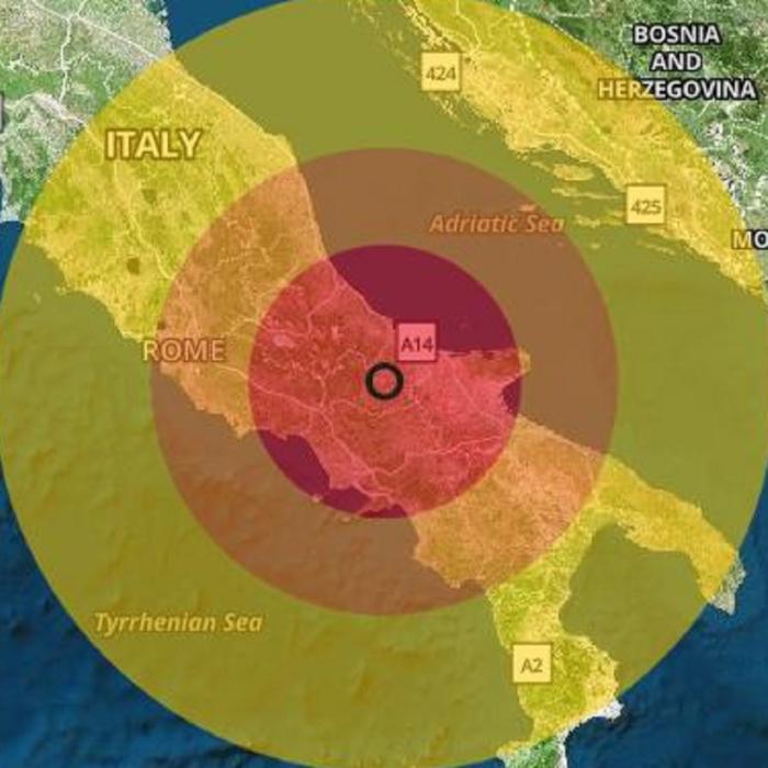 Panică în Italia, după un cutremur de 4,6. Oamenii au ieșit, în miezul nopții, afară în pijamale: „Șocul a fost puternic”