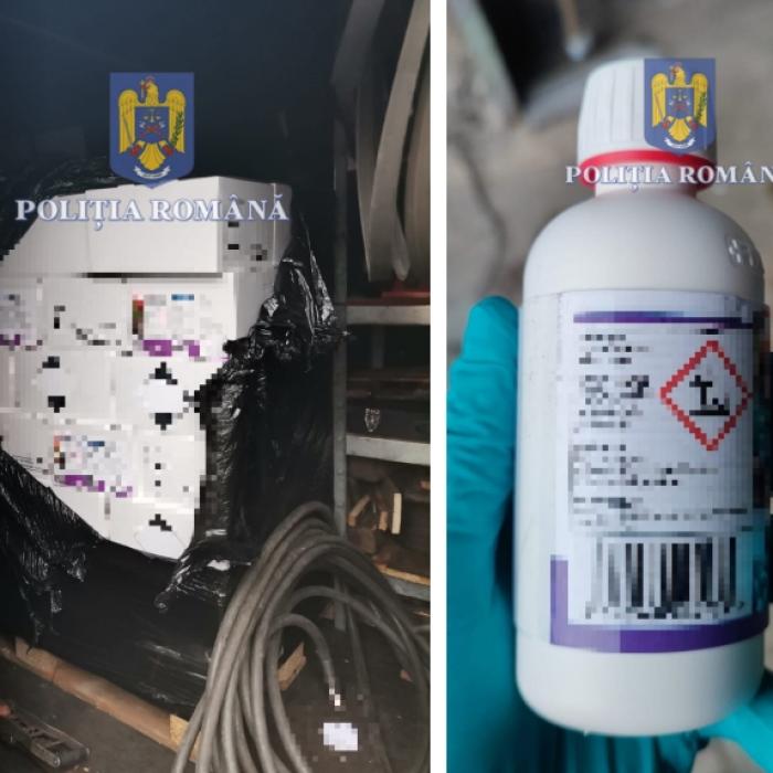Substanţe toxice de peste un milion de euro, furate din Italia și vândute în România: Un bărbat a fost reţinut de poliţişti în Timiș
