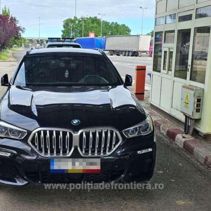 Autoturism MW X6, căutat de autoritățile din Belgia, depistat în vama Petea. Șoferul a rămas pieton