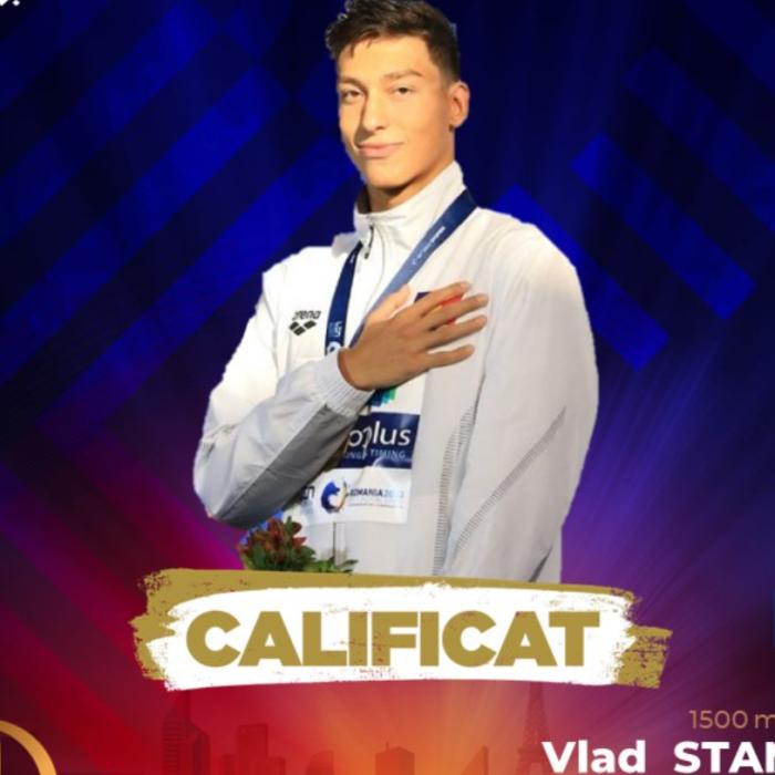 Argint pentru România: Vlad Stancu, medalie de argint la Campionatele Europene de înot pentru juniori de la Belgrad