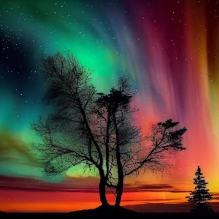 Aurora boreală, văzută în Germania, Austria și Elveția: „Cerul a luat foc”