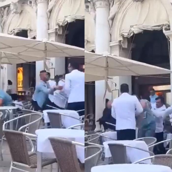 Bătaie între chelneri și turiști în Piața San Marco din Veneția. S-au lovit fără milă cu pumnii și picioarele