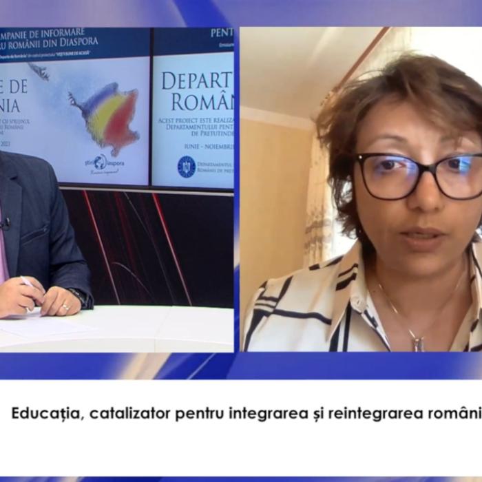 Educația, catalizator pentru integrarea și reintegrarea românilor din străinătate. Claudia Puiu-Barraud, Președinta Centrului Franco-Român, la Departe de România - VIDEO