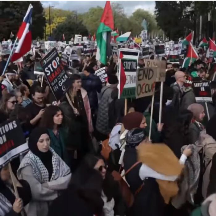 100.000 de persoane au participat la o manifestaţie pro-palestiniană la Londra - VIDEO
