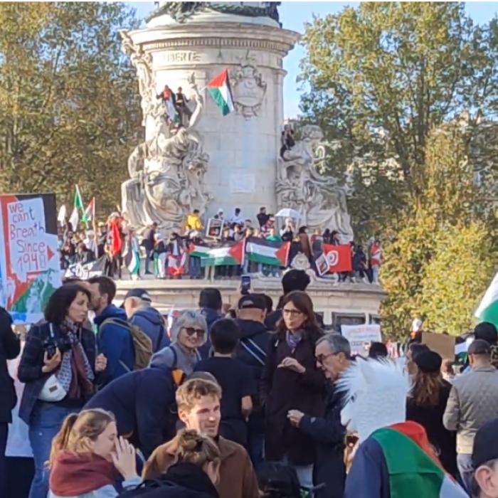 Manifestație pro-palestiniană la Paris. Mii de oameni în stradă - VIDEO