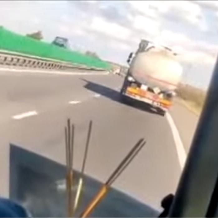 Cetăţeanul ucrainean care conducea beat o cisternă cu GPL pe A2 a fost arestat