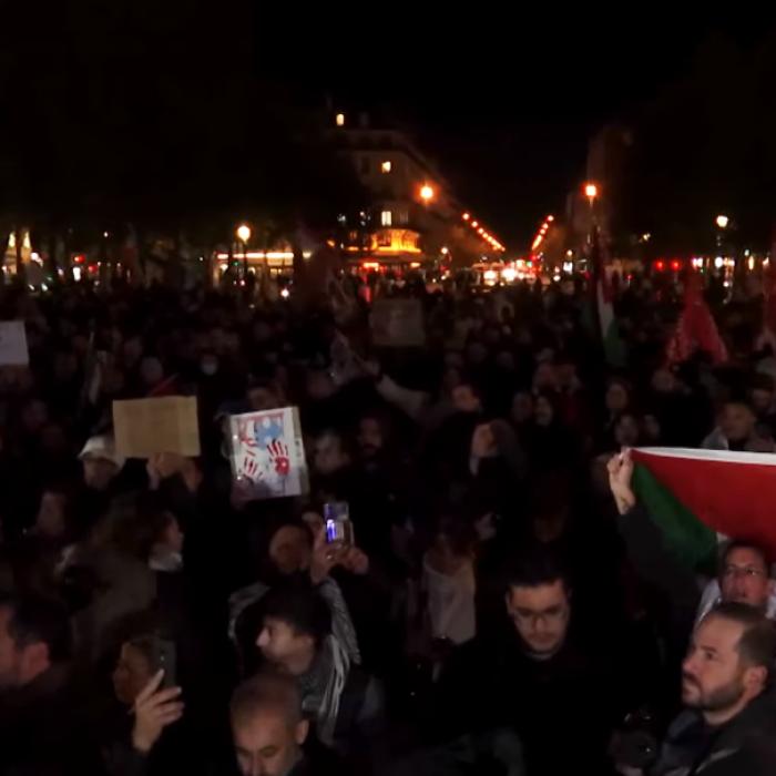 Peste 2.000 de manifestanţi au cerut, la Paris, încetarea imediată a focului în Fâșia Gaza - VIDEO