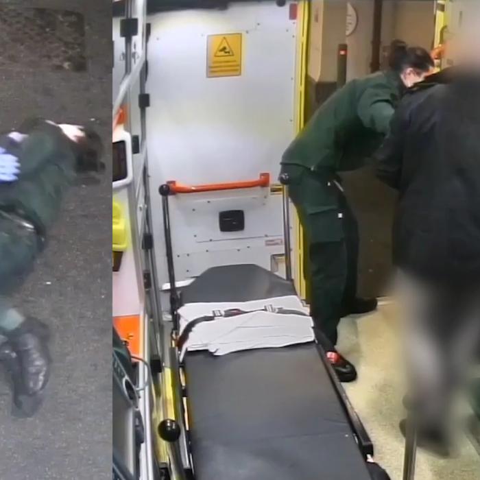 Un român din Londra a împins un paramedic afară din autoutilitară. Imaginile, publicate de Serviciul de ambulanță