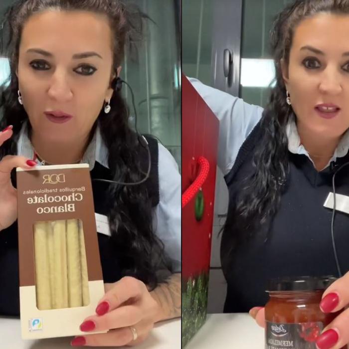 Ce conține coșul de Crăciun, oferit angajaților Lidl din Spania. Vânzătoare: Am primit cremă de homar și vin roșu
