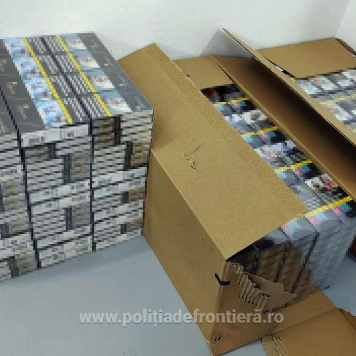 Șofer român, prins la frontieră cu mașina burdușită cu țigări de contrabandă