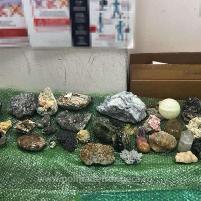 O româncă în drum spre  Marea Britanie, reținută pe aeroport: avea în bagaje 45 de flori de mină, posibil parte din patrimoniul naţional