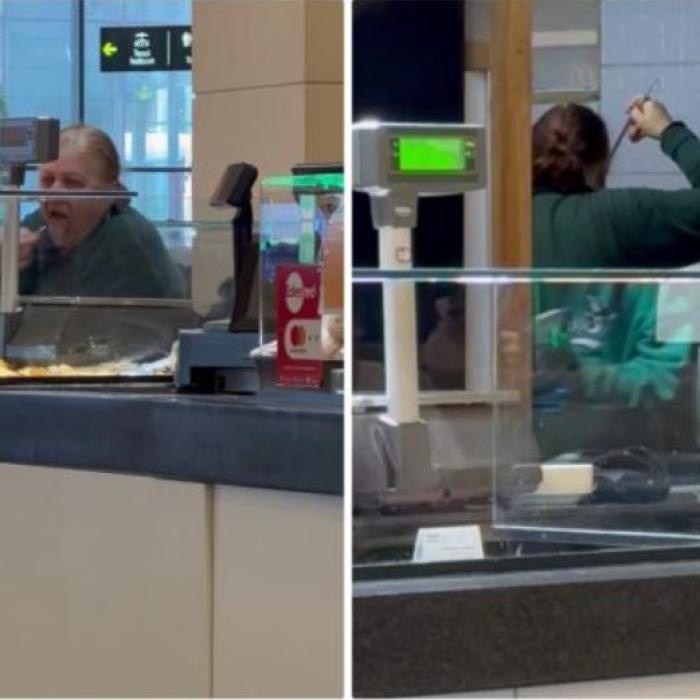 Angajata unui restaurant dintr-un mall din Cluj, prinsă gustând mâncarea clienților. ”Așa facem toxiinfecție!”