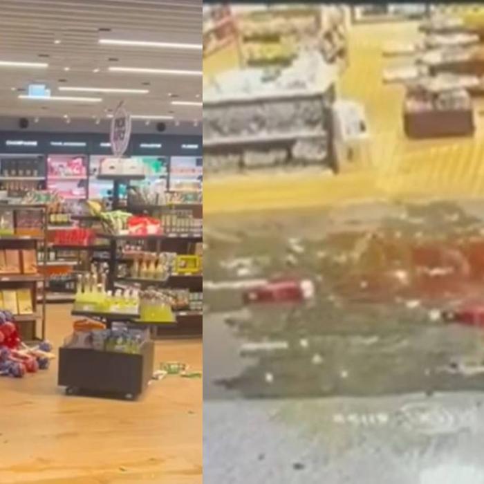 O stewardesă frustrată că a fost concediată, vandalizează un magazin din aeroportul Fiumicino din Roma. VIDEO 