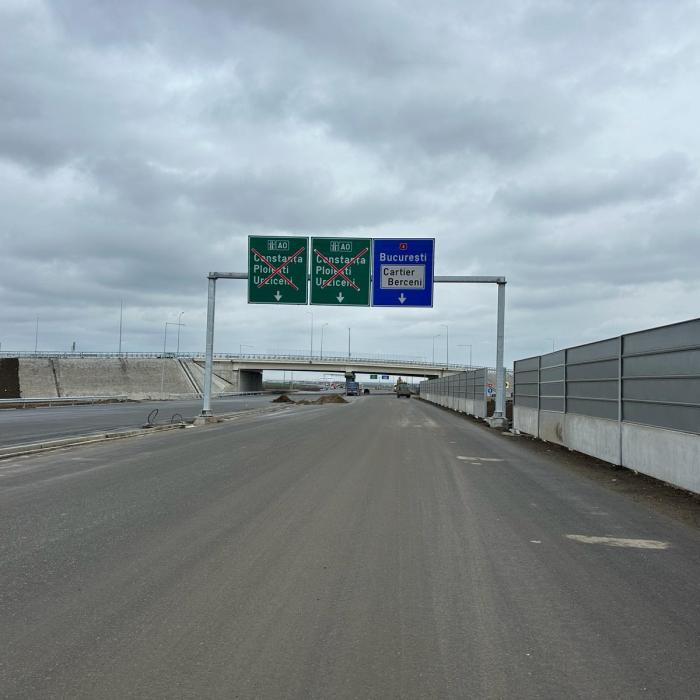 Autostrada Bucureștiului A0. Lotul 1, aproape de finalizare. Constructorul a început dezafectarea drumurilor provizorii 
