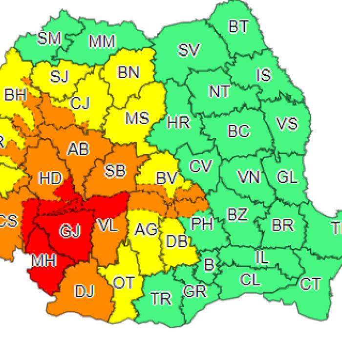 Avertizare meteorologică: Praful saharian acoperă România în următoarele 24 de ore
