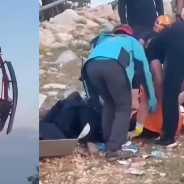 Turcia. O telecabină s-a izbit de un stâlp. Oamenii au căzut în gol; O persoană a decedat - VIDEO